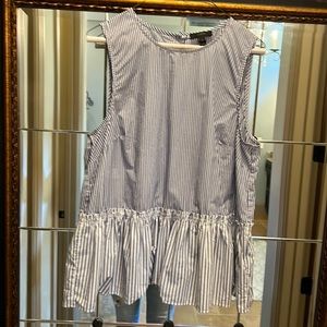 J.Crew large sleeveless cotton shirt